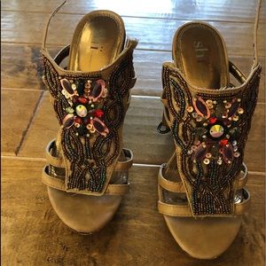 Butterfly Wedge Heels